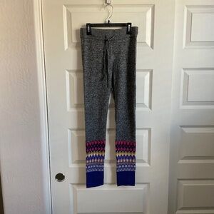 Gap Body Grey Printed Wool Blend Sweater Pants - Size XS